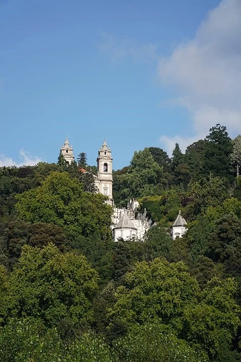 Bom Jesus do Monte Sanctuary with its grand baroque staircase in Braga, Portugal