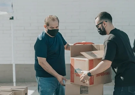 Package delivery through uprides logistics.