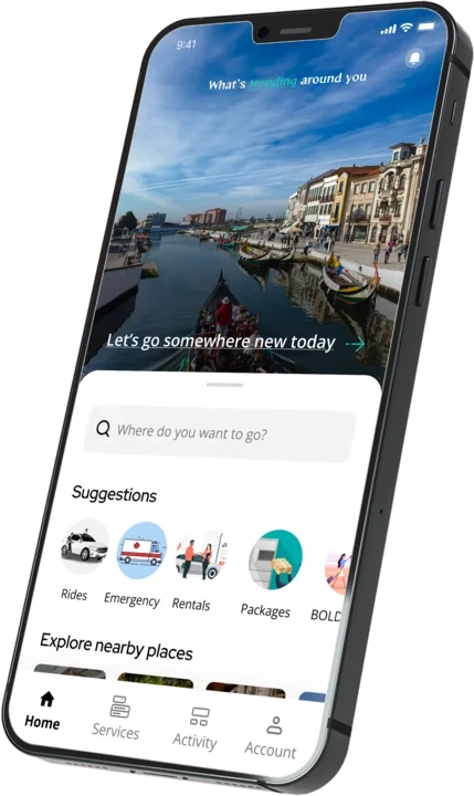 Find trending locations on the uprides app.
